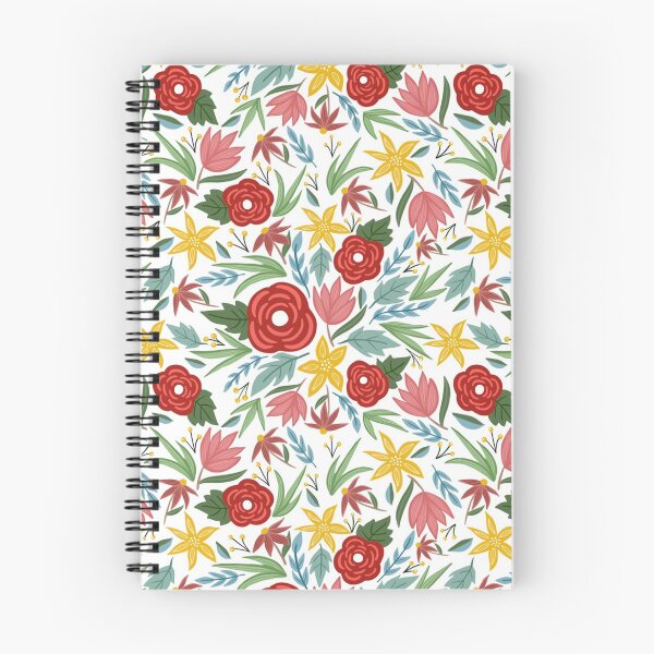 Item preview, Precioso floral rojo y amarillo designed and sold by thomaslettering.