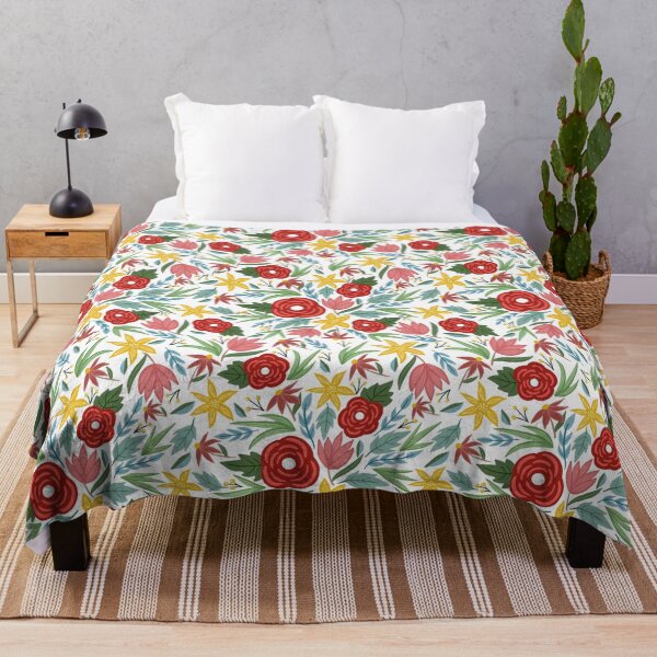 Item preview, Lovely Red and Yellow Floral designed and sold by thomaslettering.