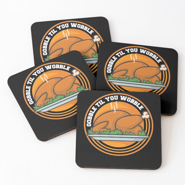 Item preview, Gobble til you wobble - turkey to Thanksgiving designed and sold by katastrophal.