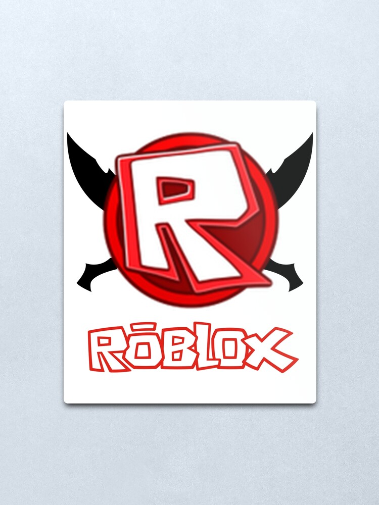 Roblox Logo Man S Short Sleeve Funny Gift For Friends Tee Top Friends Metal Print By Carolynsander Redbubble - roblox logo to print