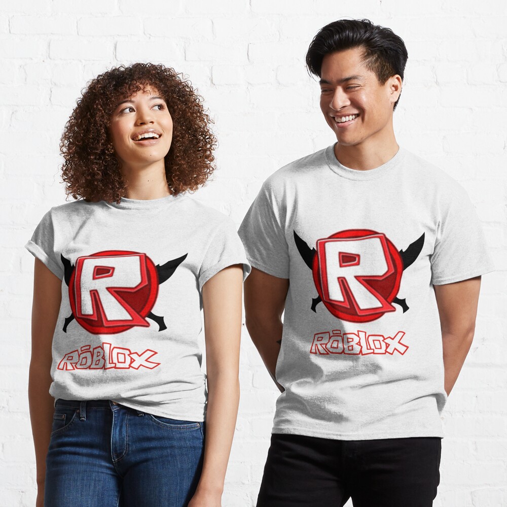 Roblox Logo Man S Short Sleeve Funny Gift For Friends Tee Top Friends Canvas Print By Carolynsander Redbubble - friends t shirt roblox