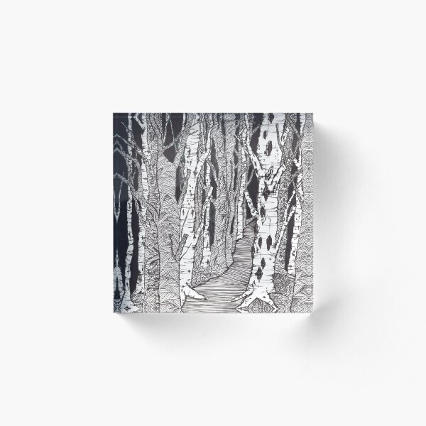 Winterwald - Glaube und Wahrheit Acrylblock