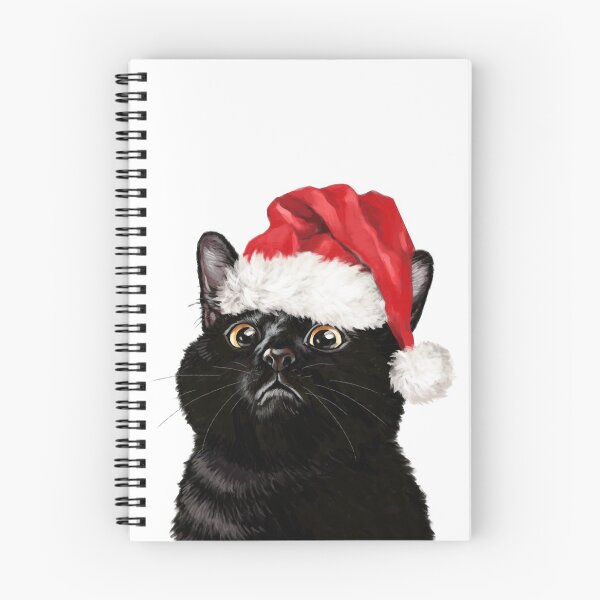 Item preview, Christmas Black Cat designed and sold by bignosework.