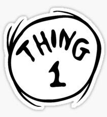 Thing 1 Stickers | Redbubble