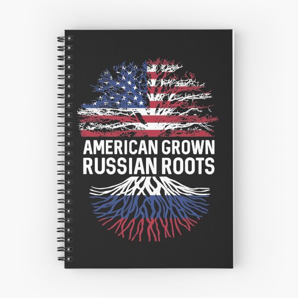 Item preview, American Grown with Russian roots US and Russia flag tree  designed and sold by alenaz.