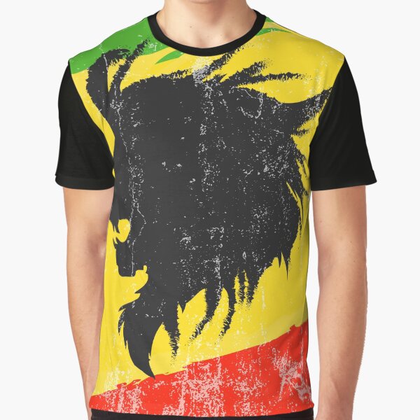 Raggae Löwe Grafik T-Shirt