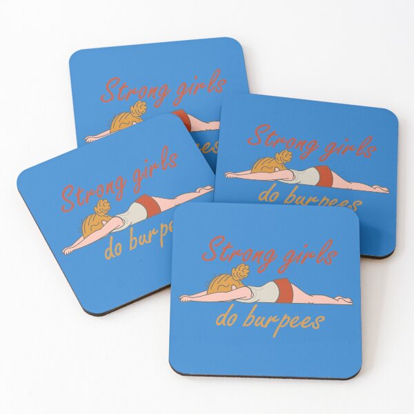 Item preview, Strong Girls Do Burpees - Women Crossfit Workout Gift designed and sold by IslandLakeTree.