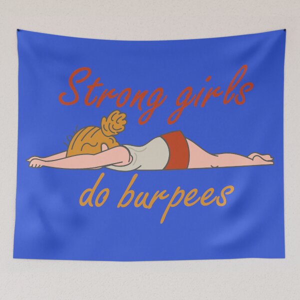 Item preview, Strong Girls Do Burpees - Women Crossfit Workout Gift designed and sold by IslandLakeTree.