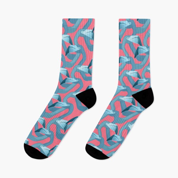 Item preview, Woven flamingoes in blue. designed and sold by Iker Paz Studio.