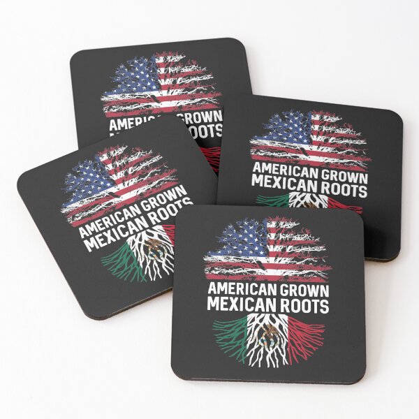 Item preview, American Grown Mexican roots US and Mexico flag tree  designed and sold by alenaz.
