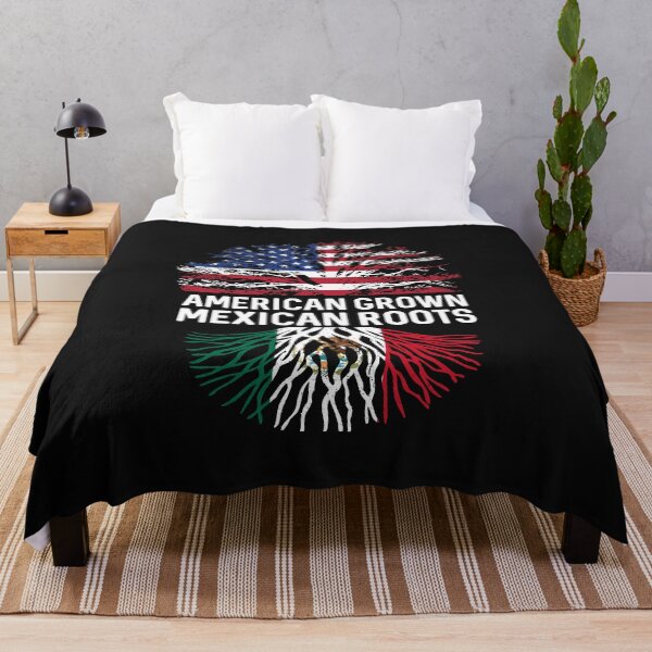Item preview, American Grown Mexican roots US and Mexico flag tree  designed and sold by alenaz.