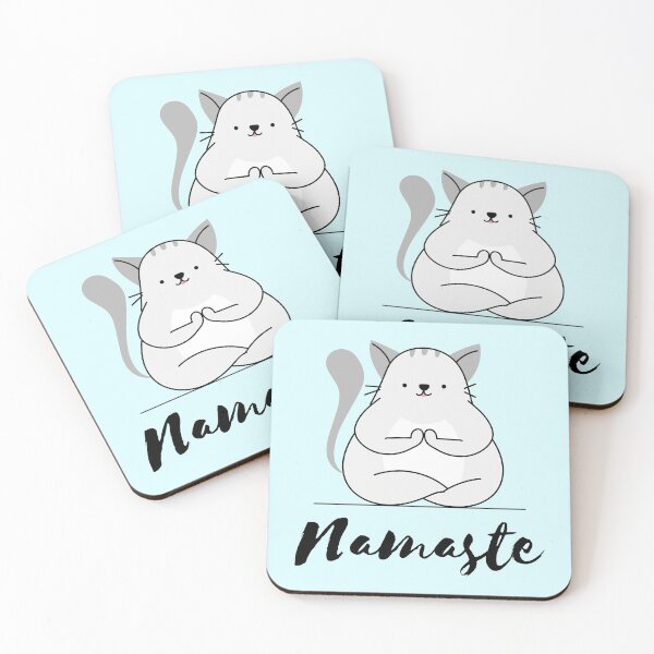 Item preview, Namaste Cat designed and sold by starsdesigns.