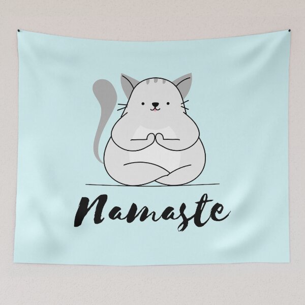 Item preview, Namaste Cat designed and sold by starsdesigns.