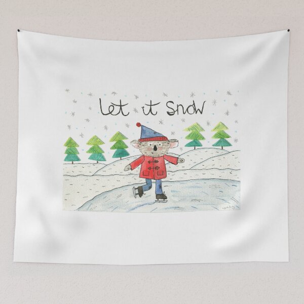 Item preview, let it snow koala christmas design  designed and sold by Charlotsart .
