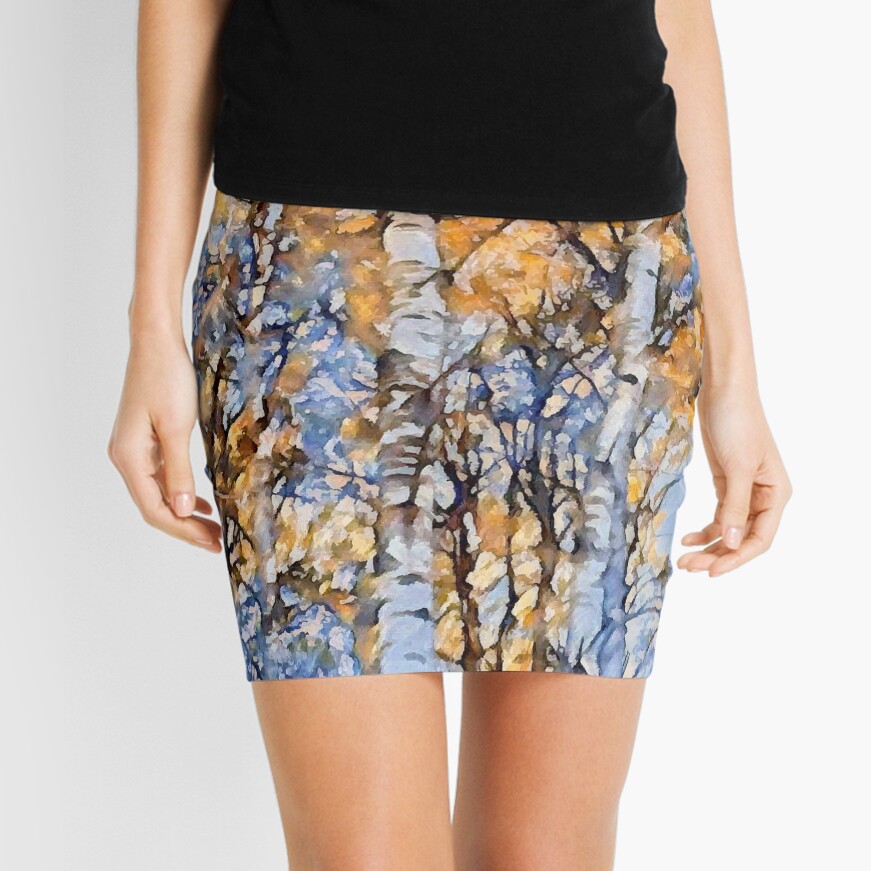 Autumn Birch Mini Skirt