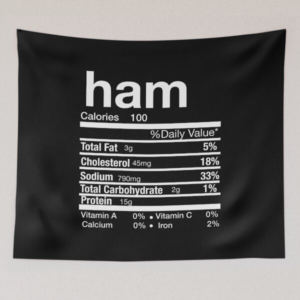 Item preview, Ham Nutrition Matching Family Thanksgiving Christmas designed and sold by Leslie Smith.