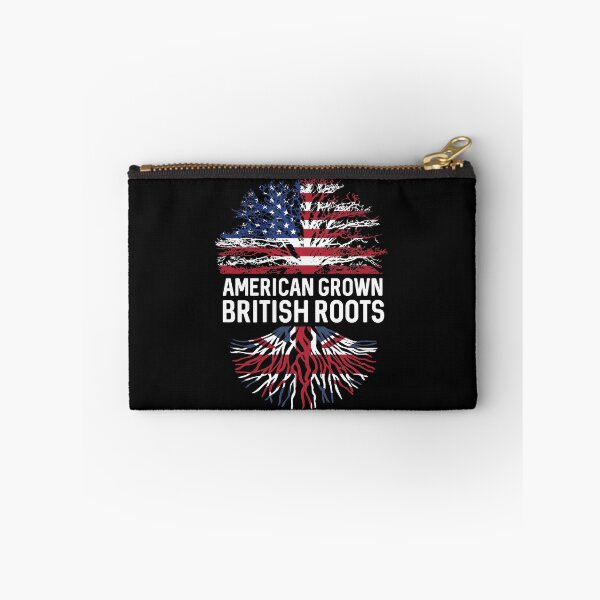 Artikelvorschau, In Amerika gewachsener Baum mit britischen Wurzeln, USA- und Union-Jack-Flagge entworfen und verkauft von alenaz.