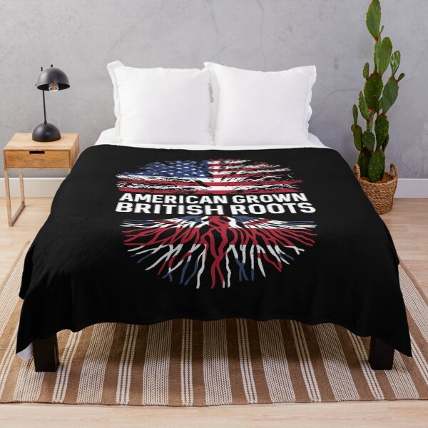 Item preview, American Grown British roots US and Union Jack flag tree designed and sold by alenaz.