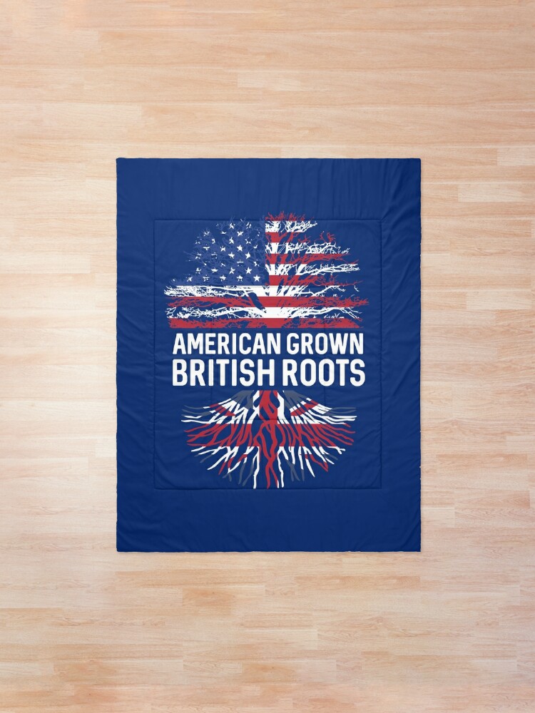 American Grown British Roots Us And Union Jack Flag Tree