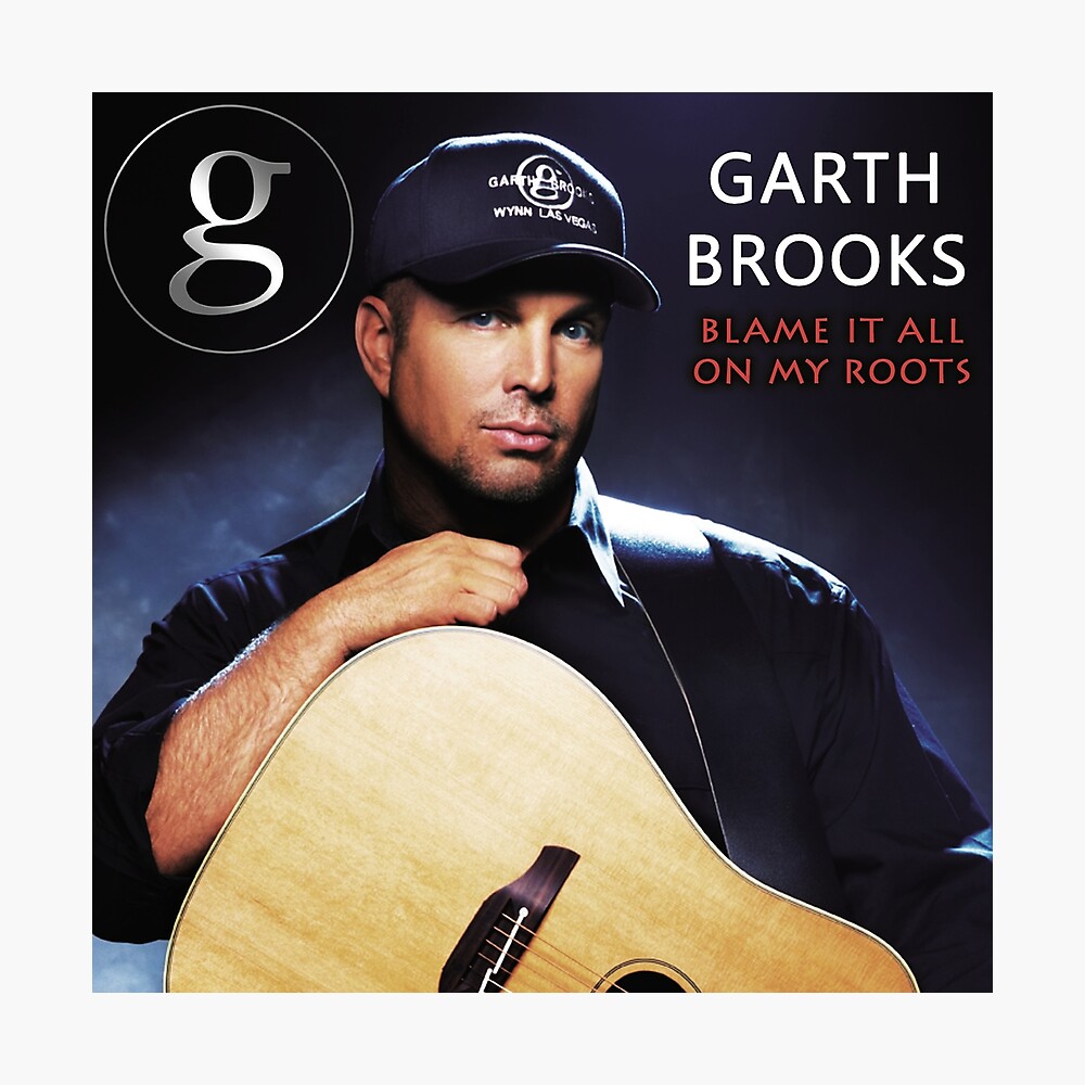 Garth Brooks Blame It All On My Roots Personalized Baseball Jersey