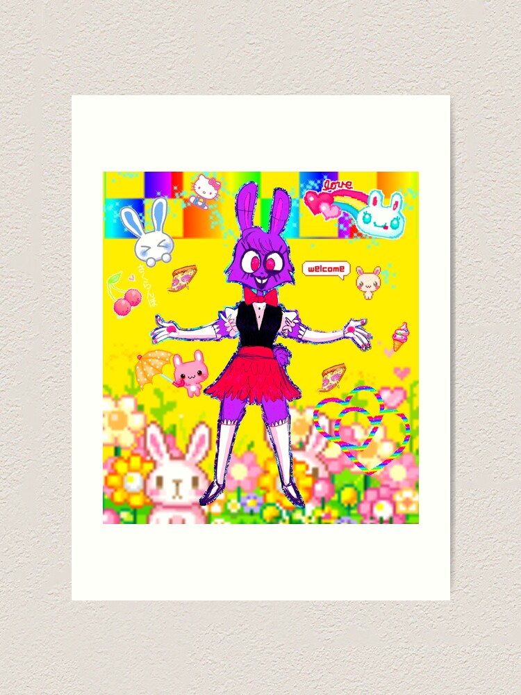 Fnaf 1 Bonnie Art Board Print for Sale by opthedragon