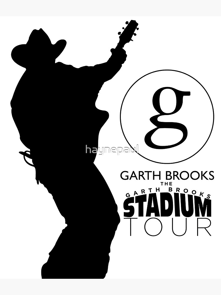 Disover garth brooks sketch stadium tour 2019 2020 gakkelar Premium Matte Vertical Poster