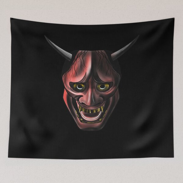 Item preview, Shinja Japanese tattoo mask designed and sold by Blacklinesw9.