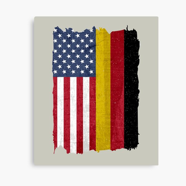 United States with Germany Flag Mix US and German Country Flags Canvas Print