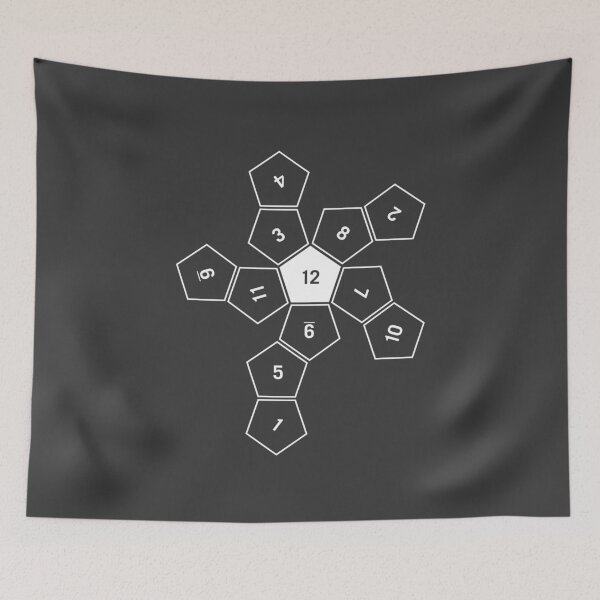 Item preview, Grey Unrolled D12 designed and sold by clarkstpress.