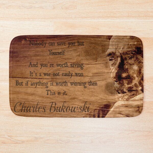 Item preview, Charles BUKOWSKI - WOOD - quote designed and sold by ARTito.