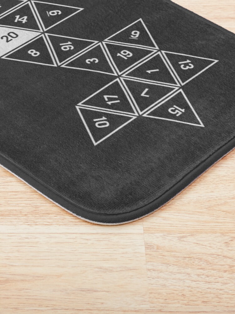 Alternate view of Unrolled D20 Bath Mat