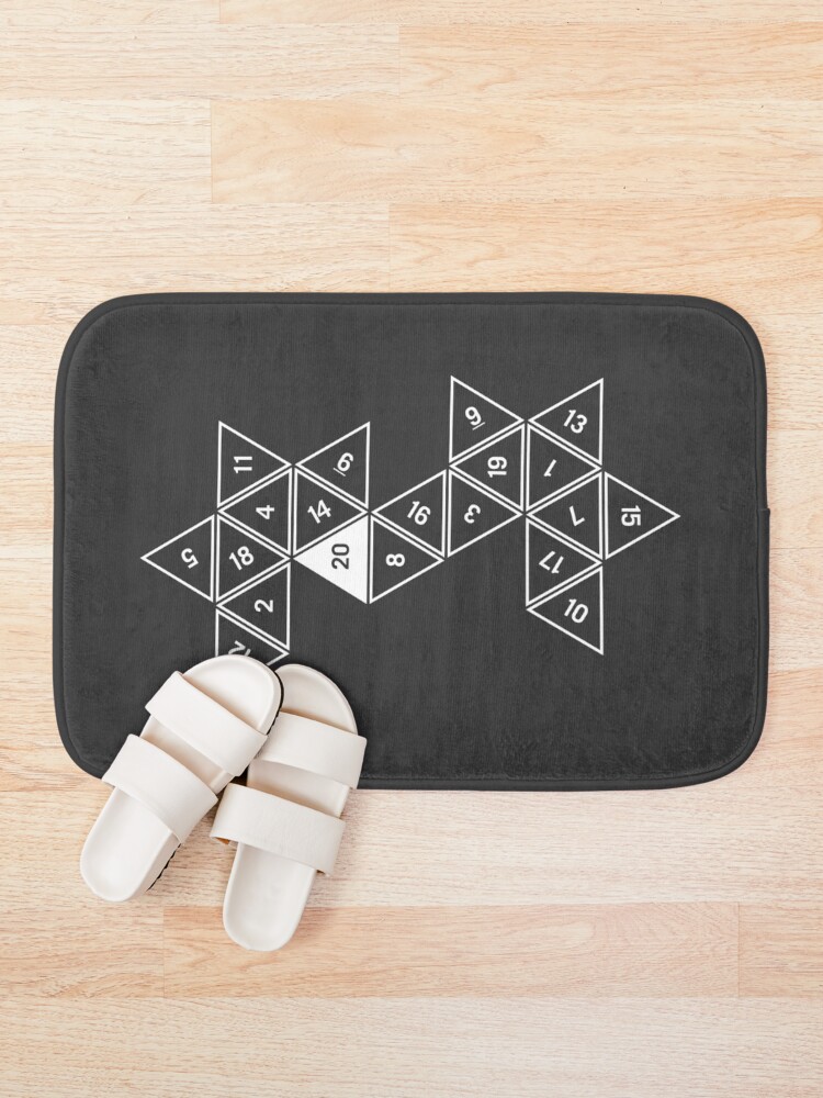 Alternate view of Unrolled D20 Bath Mat