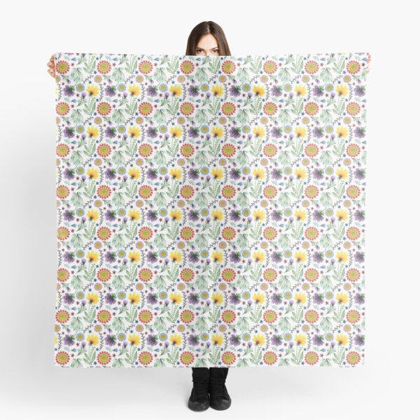 Folksy Flowers Scarf