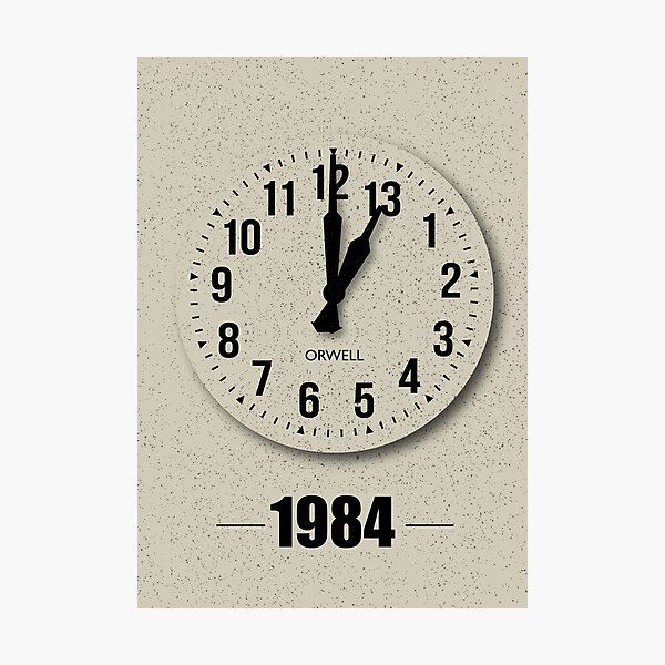 Vista previa del artículo con la obra «1984 - Mil novecientos ochenta y cuatro», diseñado y vendido por MoviePosterBoy.