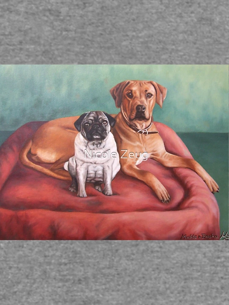 Thumbnail 6 of 6, Lightweight Sweatshirt, Pug and Rhodesian Ridgeback designed and sold by Arts & Dogs.