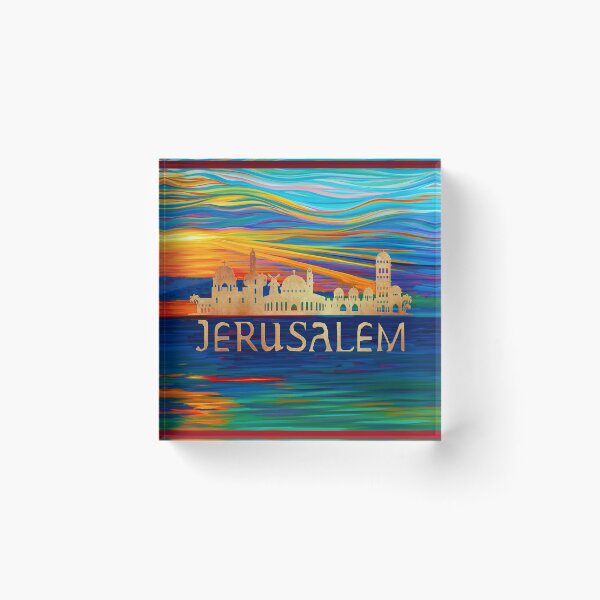 Item preview, Jerusalem Souvenir Skyline Silhouette  designed and sold by mamazita.