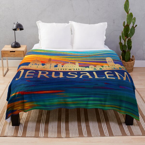 Item preview, Jerusalem Souvenir Skyline Silhouette designed and sold by mamazita.
