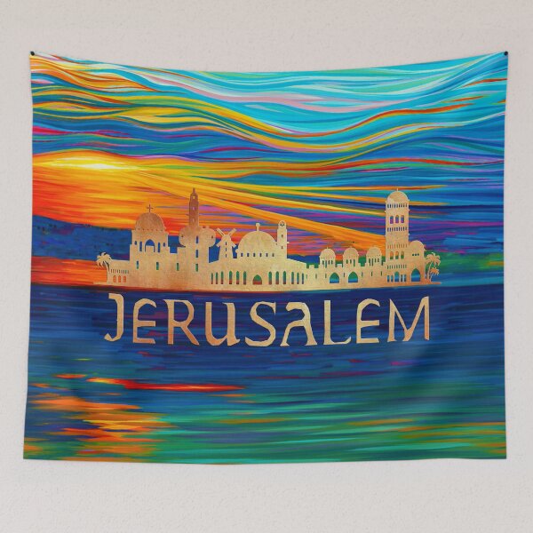 Item preview, Jerusalem Souvenir Skyline Silhouette  designed and sold by mamazita.