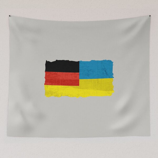 Item preview, German Ukrainian Joined Flags Ukraine and German Flag Mix designed and sold by alenaz.