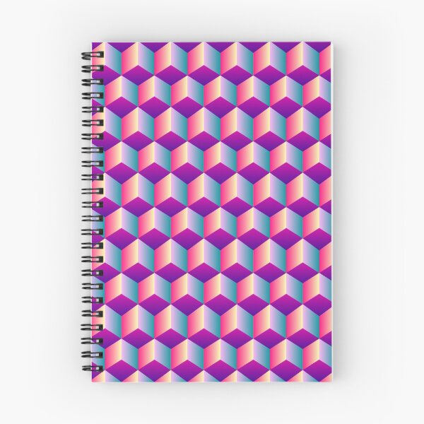 Item preview, 3D cube bright gradient pattern designed and sold by Natbasil.