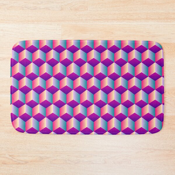 Item preview, 3D cube bright gradient pattern designed and sold by Natbasil.