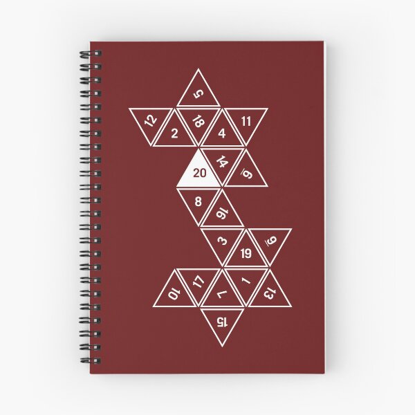 Item preview, Red Unrolled D20 designed and sold by clarkstpress.