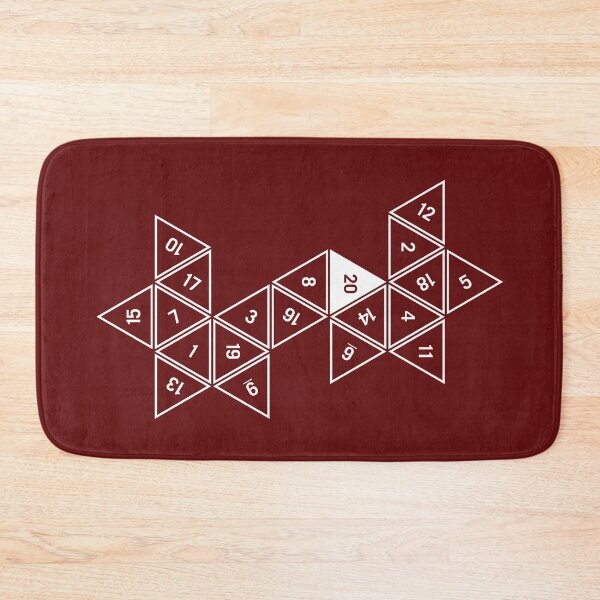 Item preview, Red Unrolled D20 designed and sold by clarkstpress.