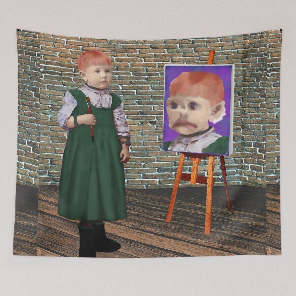 Item preview, Self Portrait of the Artist as an Inner Child designed and sold by Loveday Funck.