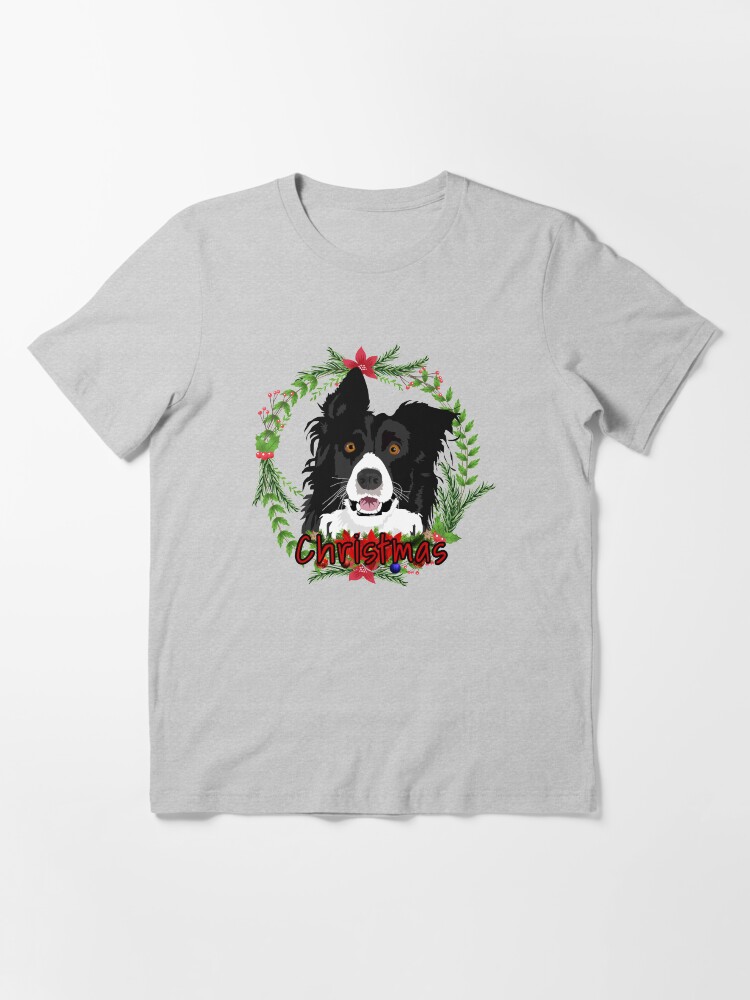 border collie christmas t shirt