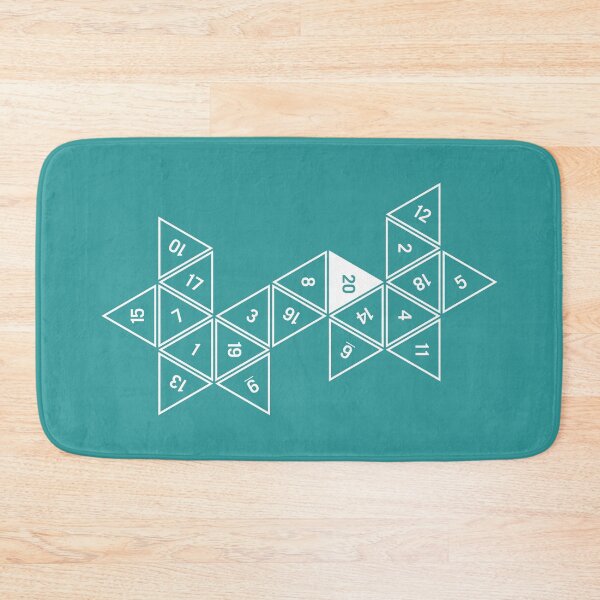 Item preview, Teal Unrolled D20 designed and sold by clarkstpress.