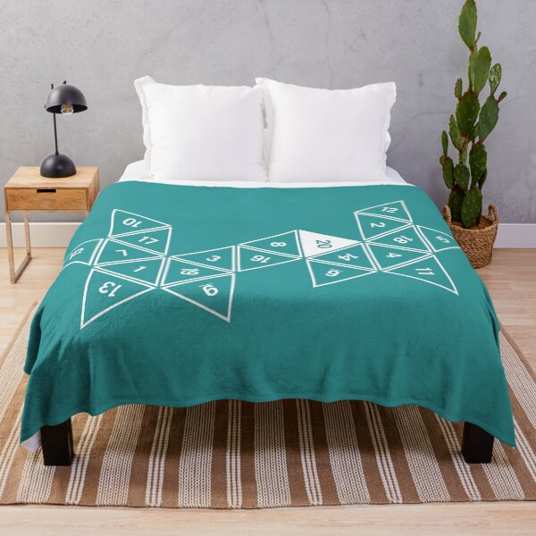 Item preview, Teal Unrolled D20 designed and sold by clarkstpress.