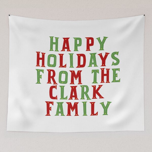 Item preview, Happy holidays from the Clark family designed and sold by Urosek.