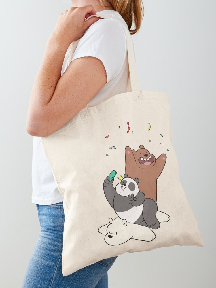  GRAPHICS & MORE We Bare Bears Bear Stack Grocery Travel  Reusable Tote Bag : Home & Kitchen