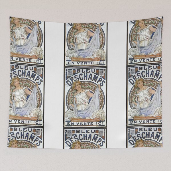 Item preview, Bleu Deschamps Art nouveau vintage art - Alphonse Mucha designed and sold by Vintage Designs +.